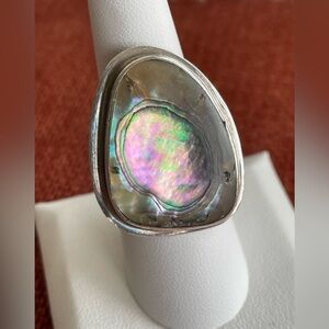 Sterling Silver 💙 Abalone Shell Ring
